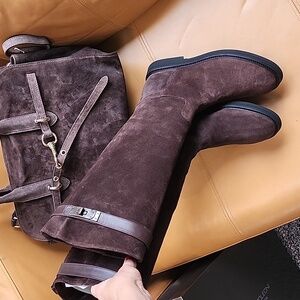 Brown Suede Knee-High Boots🇮🇹